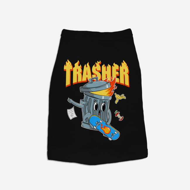 Trasher Skater-Dog-Basic-Pet Tank-Tri haryadi