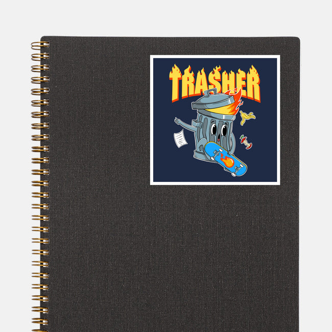 Trasher Skater-None-Glossy-Sticker-Tri haryadi