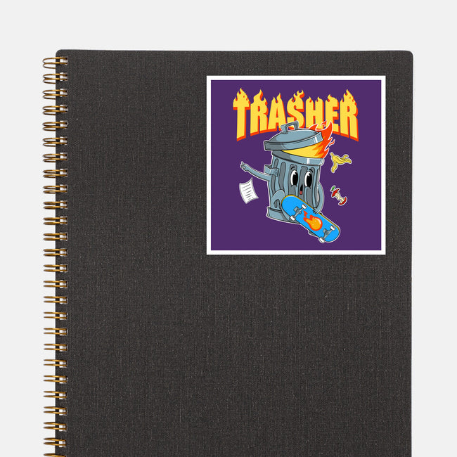 Trasher Skater-None-Glossy-Sticker-Tri haryadi
