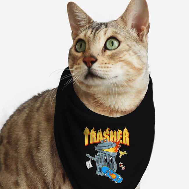 Trasher Skater-Cat-Bandana-Pet Collar-Tri haryadi