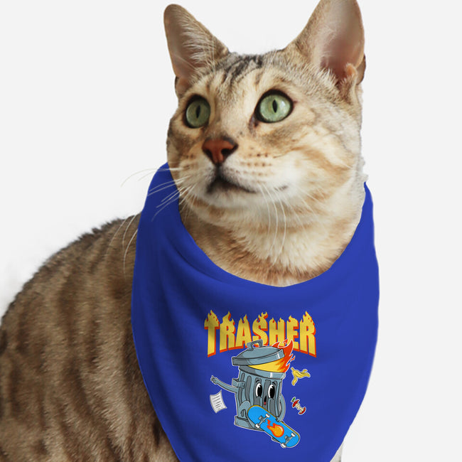 Trasher Skater-Cat-Bandana-Pet Collar-Tri haryadi