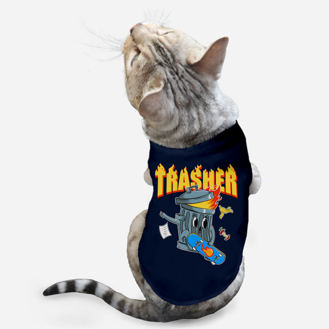 Trasher Skater-Cat-Basic-Pet Tank-Tri haryadi