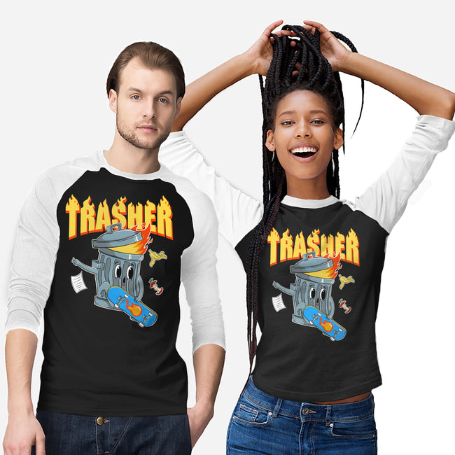 Trasher Skater-Unisex-Baseball-Tee-Tri haryadi