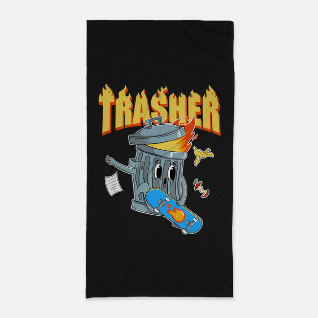 Trasher Skater-None-Beach-Towel-Tri haryadi