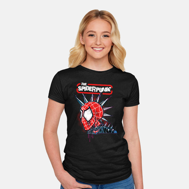 The Spiderpunk-Womens-Fitted-Tee-joerawks