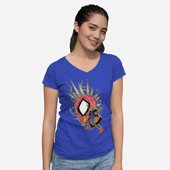 Punk-Womens-V-Neck-Tee-Tri haryadi