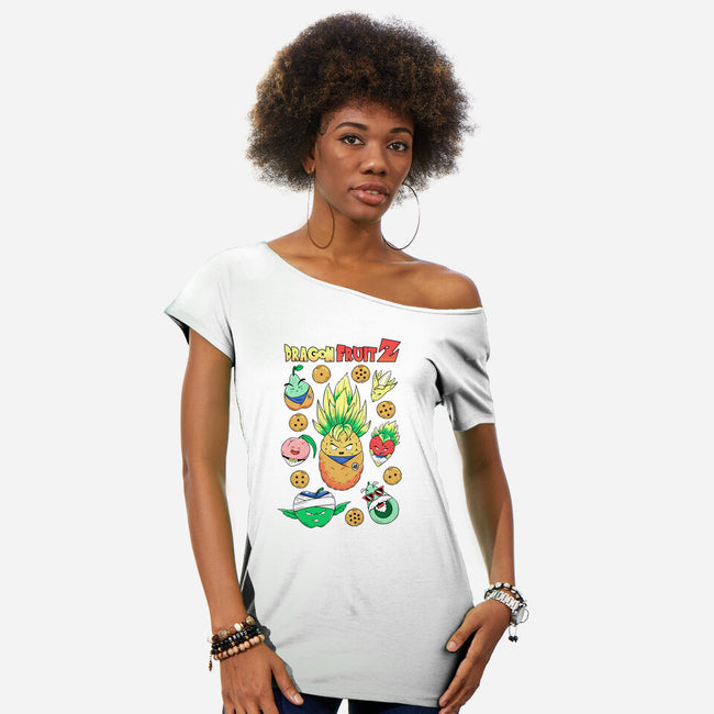 Dragon Fruit Z-Womens-Off Shoulder-Tee-Umberto Vicente