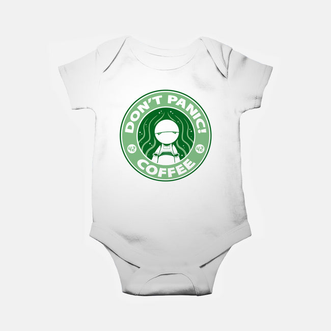 Don't Panic Coffee-Baby-Basic-Onesie-Umberto Vicente