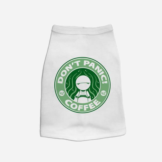 Don't Panic Coffee-Dog-Basic-Pet Tank-Umberto Vicente