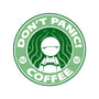 Don't Panic Coffee-None-Removable Cover-Throw Pillow-Umberto Vicente