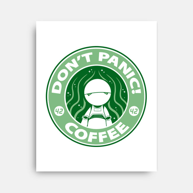 Don't Panic Coffee-None-Stretched-Canvas-Umberto Vicente