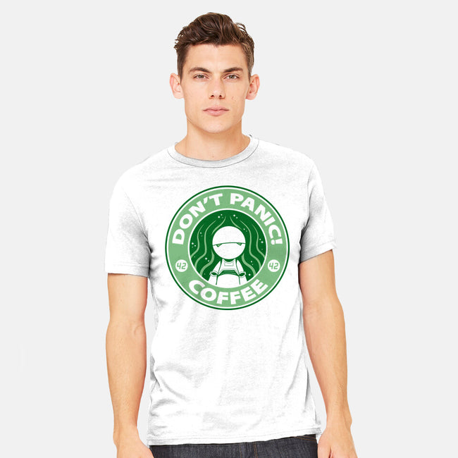 Don't Panic Coffee-Mens-Heavyweight-Tee-Umberto Vicente