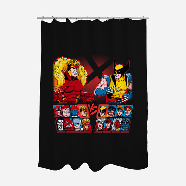 Mutant Fighter-None-Polyester-Shower Curtain-Andriu