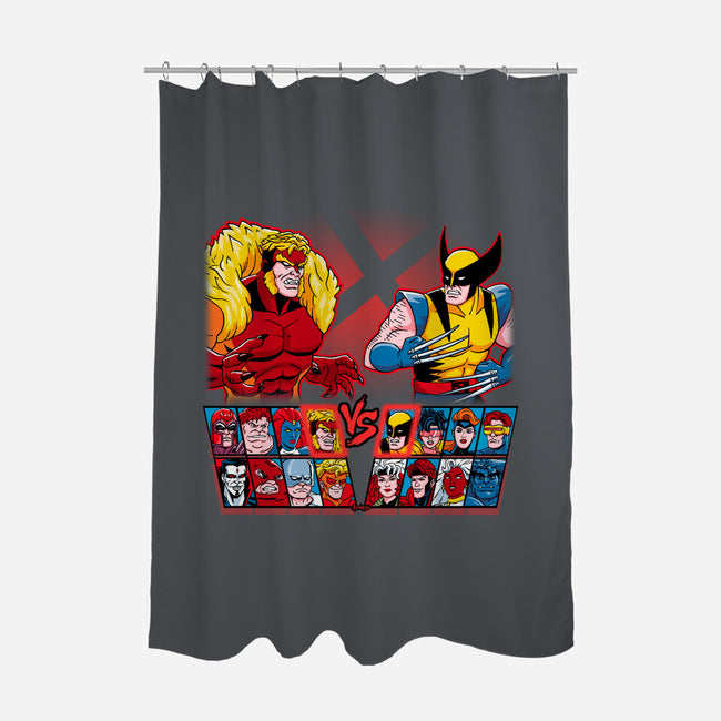Mutant Fighter-None-Polyester-Shower Curtain-Andriu