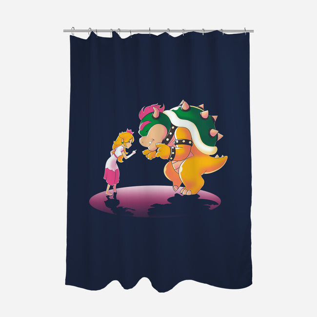 Peach Fiction-None-Polyester-Shower Curtain-naomori