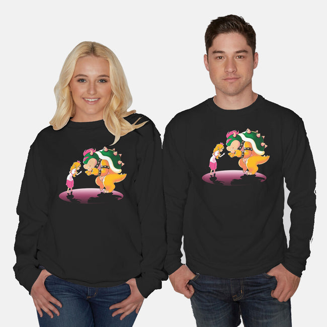 Peach Fiction-Unisex-Crew Neck-Sweatshirt-naomori