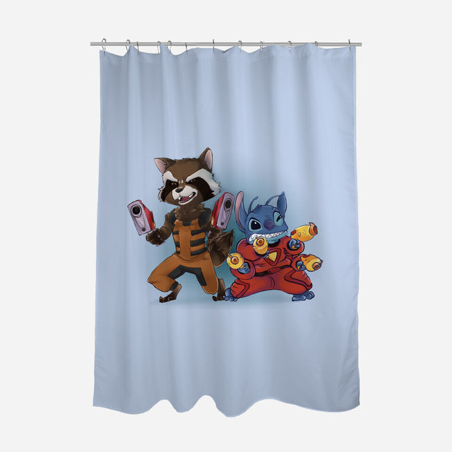 Experiments United-None-Polyester-Shower Curtain-Madzilla