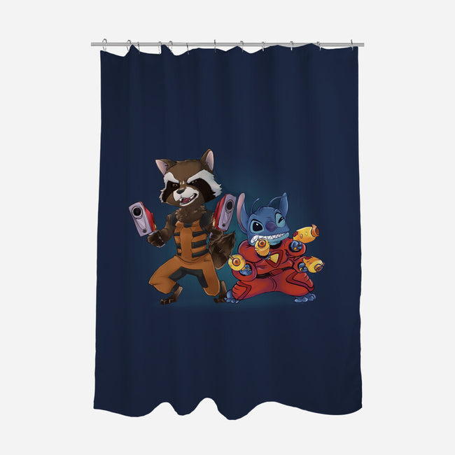 Experiments United-None-Polyester-Shower Curtain-Madzilla