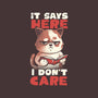 It Says Here I Don't Care-None-Removable Cover w Insert-Throw Pillow-eduely