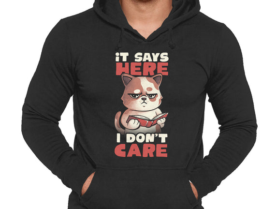 It Says Here I Don't Care