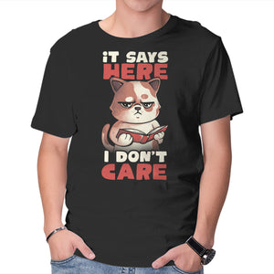 It Says Here I Don't Care