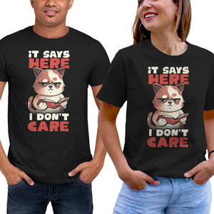 It Says Here I Don't Care
