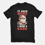 It Says Here I Don't Care-Mens-Heavyweight-Tee-eduely