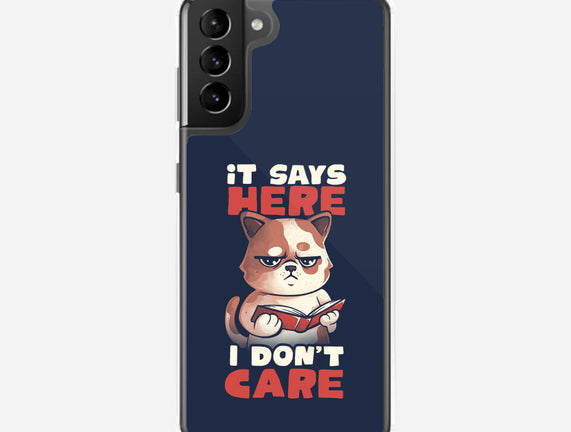 It Says Here I Don't Care