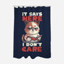 It Says Here I Don't Care-None-Polyester-Shower Curtain-eduely