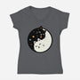 Space Kittens-Womens-V-Neck-Tee-erion_designs