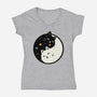 Space Kittens-Womens-V-Neck-Tee-erion_designs