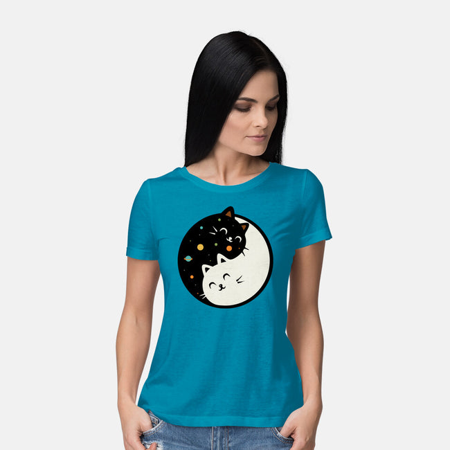 Space Kittens-Womens-Basic-Tee-erion_designs