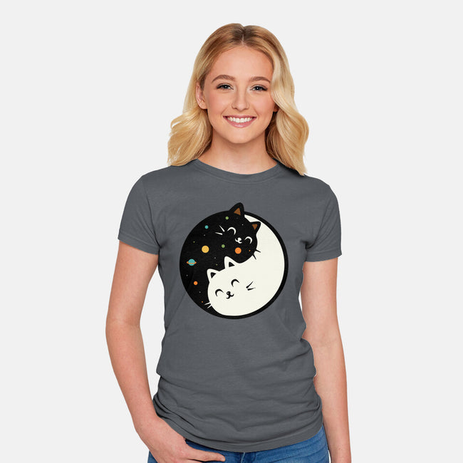 Space Kittens-Womens-Fitted-Tee-erion_designs