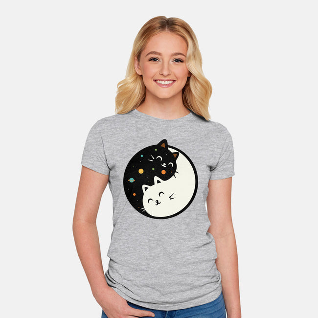 Space Kittens-Womens-Fitted-Tee-erion_designs