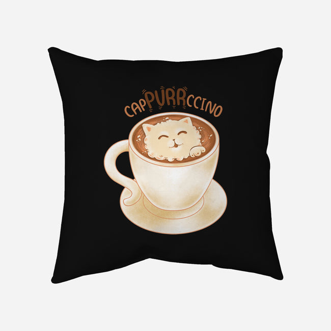 CaPURRRccino-None-Removable Cover w Insert-Throw Pillow-Umberto Vicente