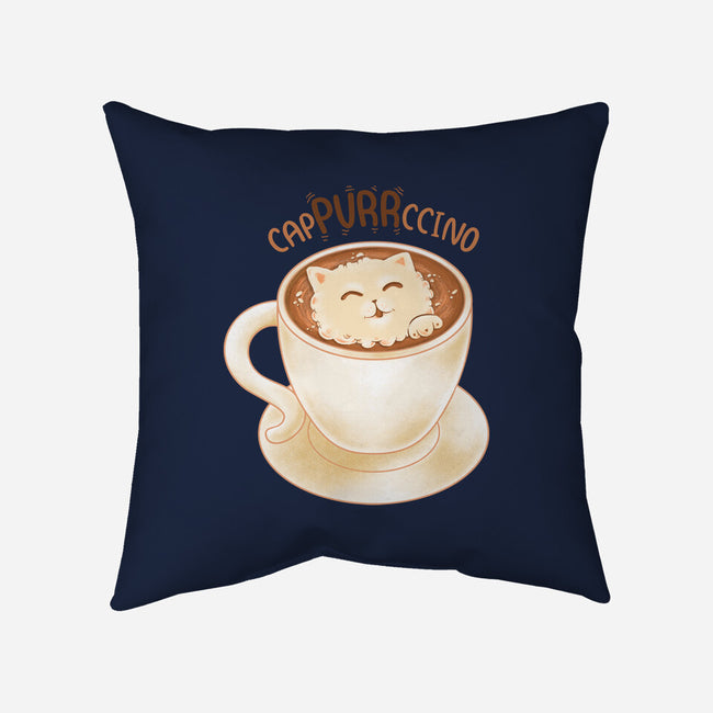 CaPURRRccino-None-Removable Cover w Insert-Throw Pillow-Umberto Vicente