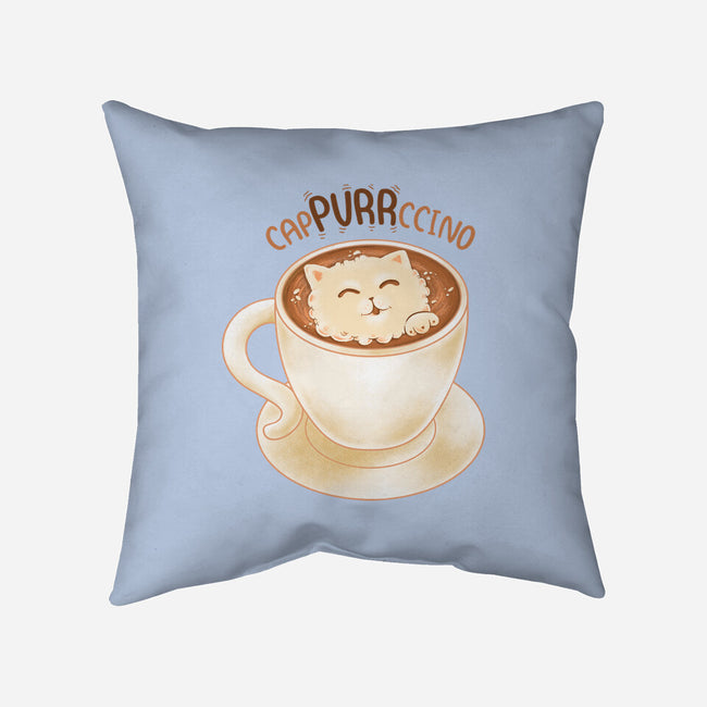 CaPURRRccino-None-Removable Cover-Throw Pillow-Umberto Vicente