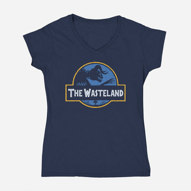 The Wasteland-Womens-V-Neck-Tee-SunsetSurf