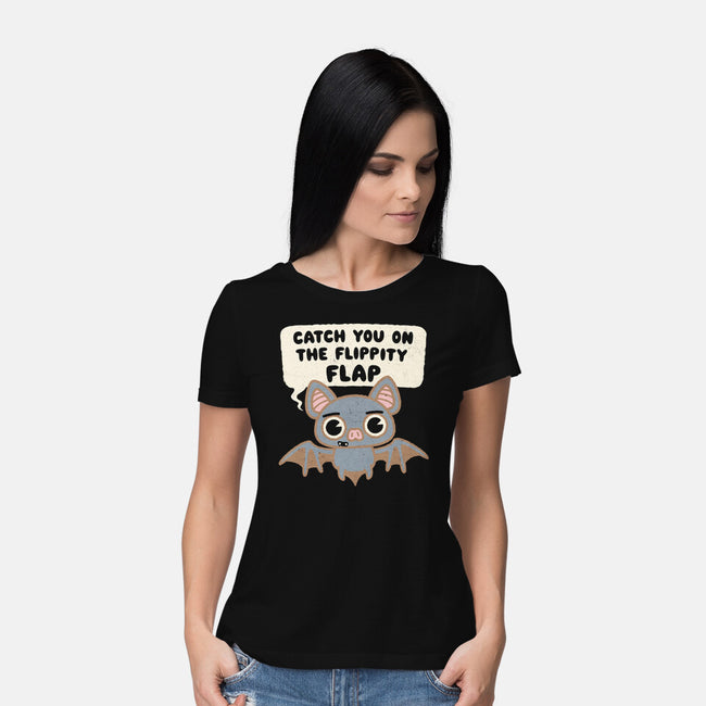 The Flippity Flap-Womens-Basic-Tee-Weird & Punderful