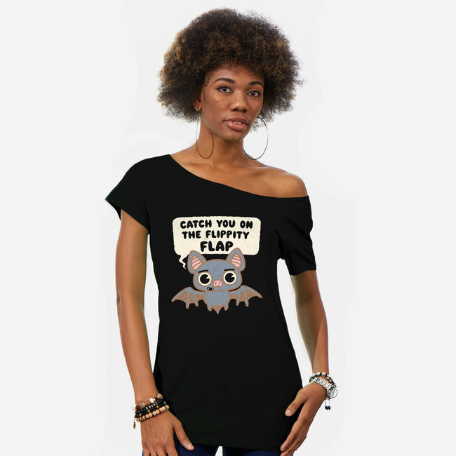 The Flippity Flap-Womens-Off Shoulder-Tee-Weird & Punderful