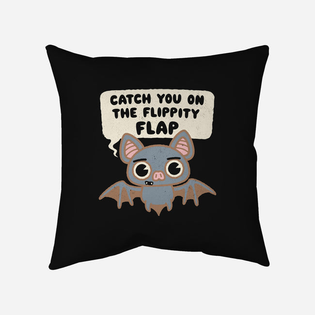 The Flippity Flap-None-Non-Removable Cover w Insert-Throw Pillow-Weird & Punderful