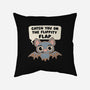 The Flippity Flap-None-Non-Removable Cover w Insert-Throw Pillow-Weird & Punderful