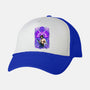 Purple Susanoo-Unisex-Trucker-Hat-alanside