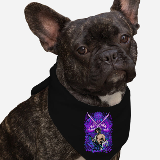 Purple Susanoo-Dog-Bandana-Pet Collar-alanside