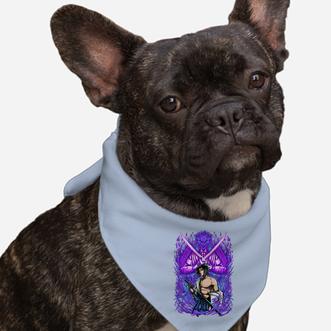 Purple Susanoo-Dog-Bandana-Pet Collar-alanside