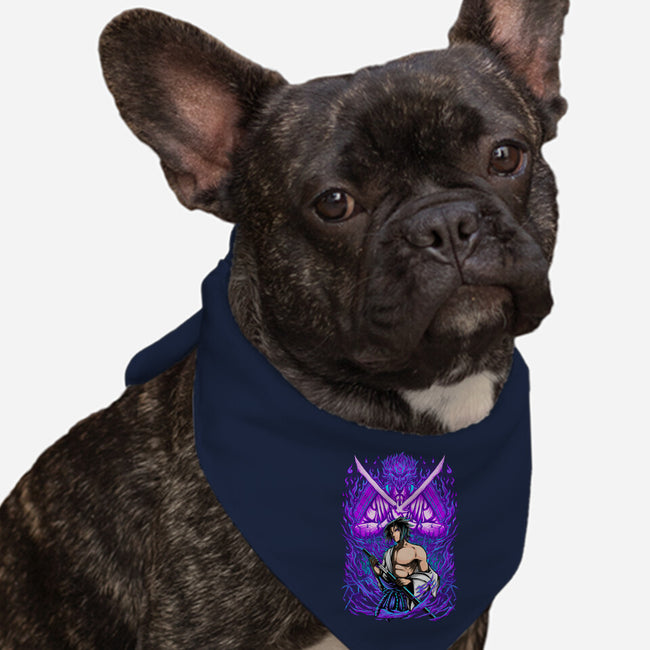 Purple Susanoo-Dog-Bandana-Pet Collar-alanside