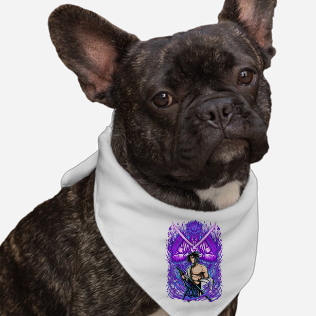 Purple Susanoo-Dog-Bandana-Pet Collar-alanside