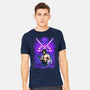 Purple Susanoo-Mens-Heavyweight-Tee-alanside