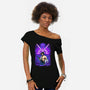 Purple Susanoo-Womens-Off Shoulder-Tee-alanside