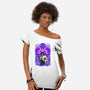 Purple Susanoo-Womens-Off Shoulder-Tee-alanside